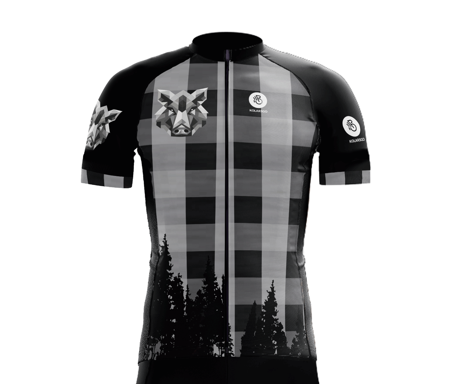 Cycling jersey gravel GREY image 1