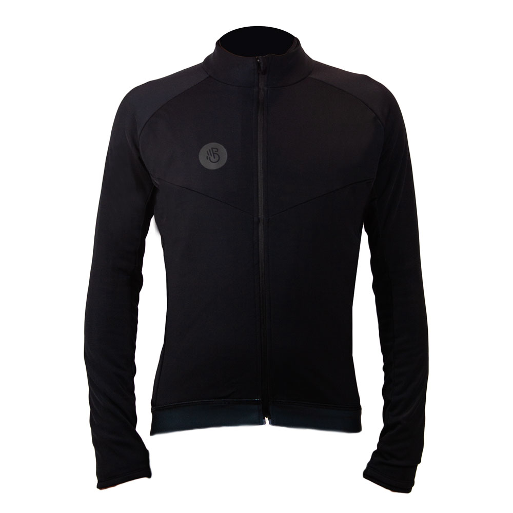 Cycling sweatshirt THE FIRST CLASSIC BLACK image 1