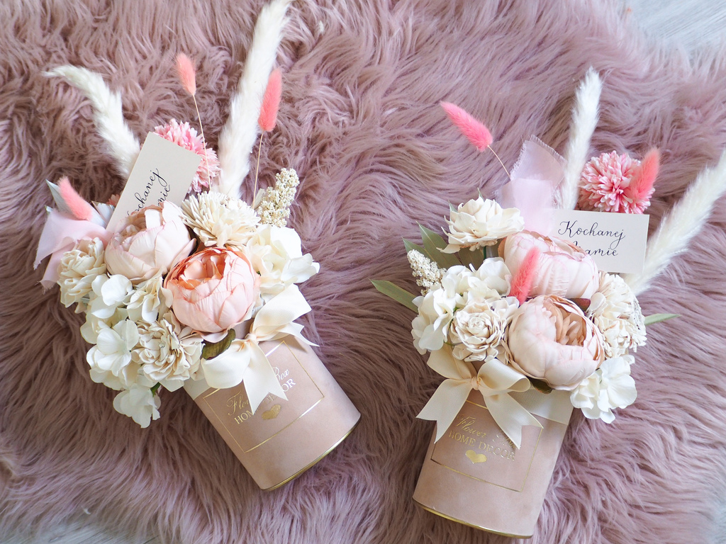 Flower Box  kremowy  S (PREMIUM) zdjęcie 2