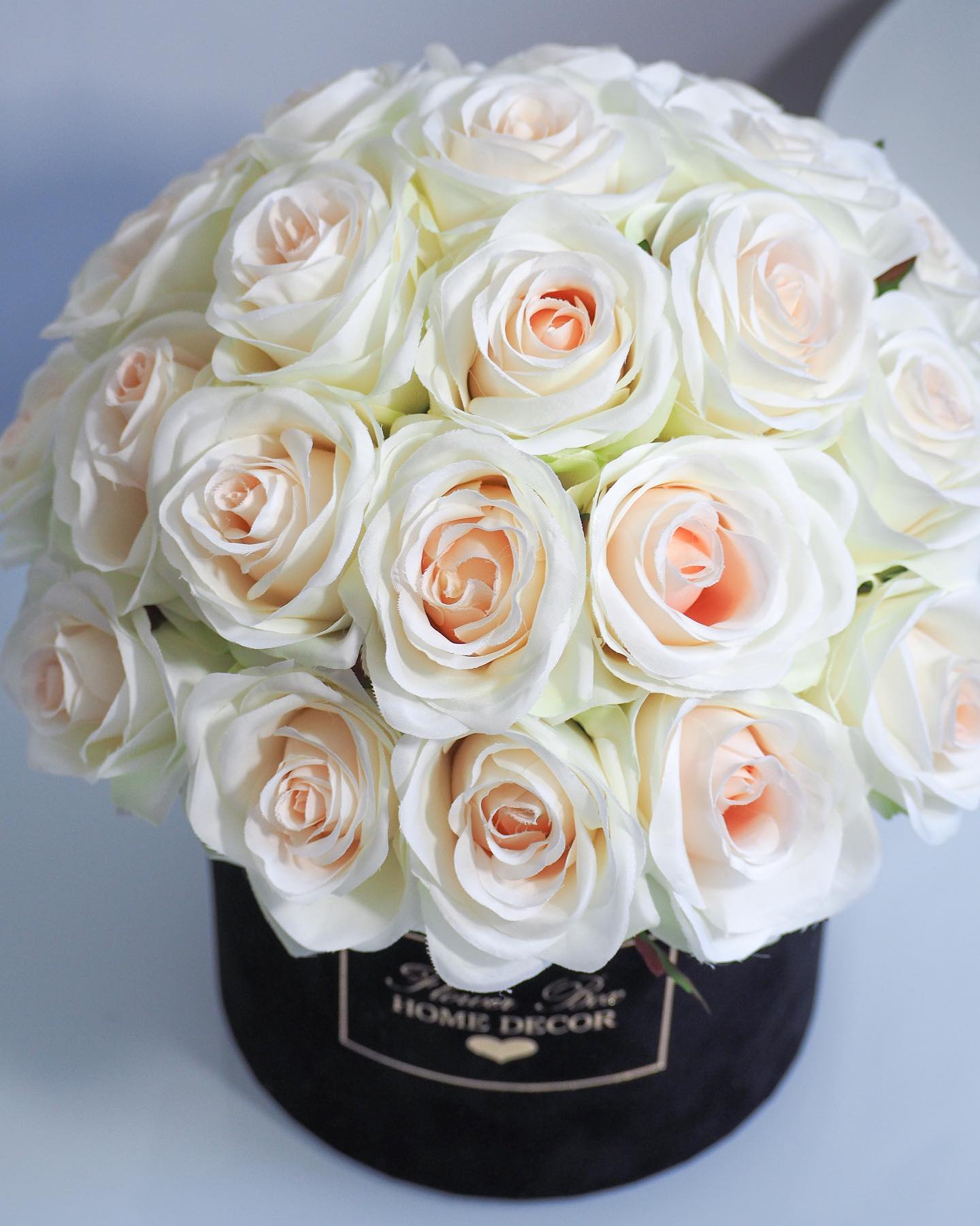 Flower Box róża kremowa (PREMIUM) zdjęcie 1