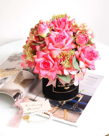 Flower Box Róże rozwinęte M  (PREMIUM) zdjęcie 2
