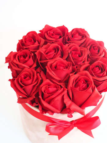 Flower Box róża welurowo-silikonowa  (PREMIUM) zdjęcie 1