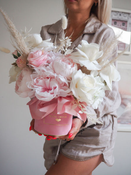 Flower Box pastelowo różowy  (PREMIUM) zdjęcie 2