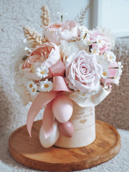 Flower Box słodki pastelowy pisanki  (PREMIUM) zdjęcie 1