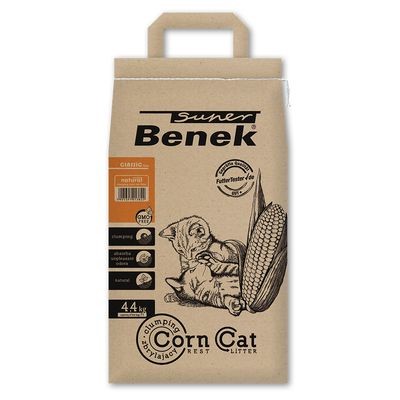 Żwirek dla kota Super Benek CORN CAT ULTRA NATURALNY 7l - Certech zdjęcie 1