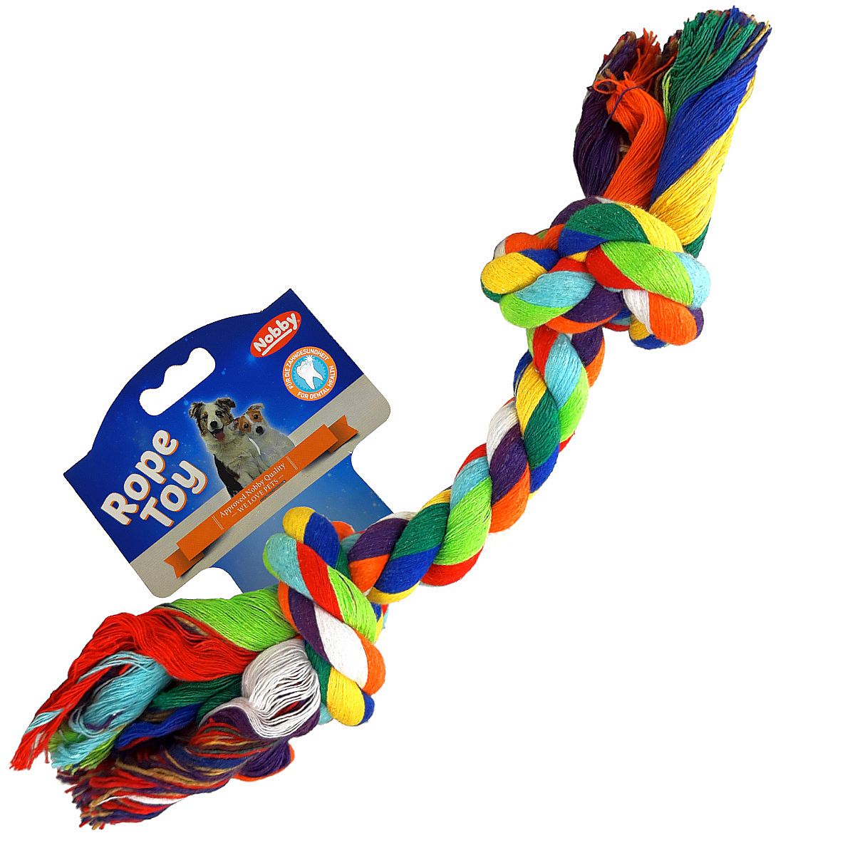 Zabawka Sznur szarpak dla psa Kolorowy Rope Toy Nobby 32cm - Nobby zdjęcie 1