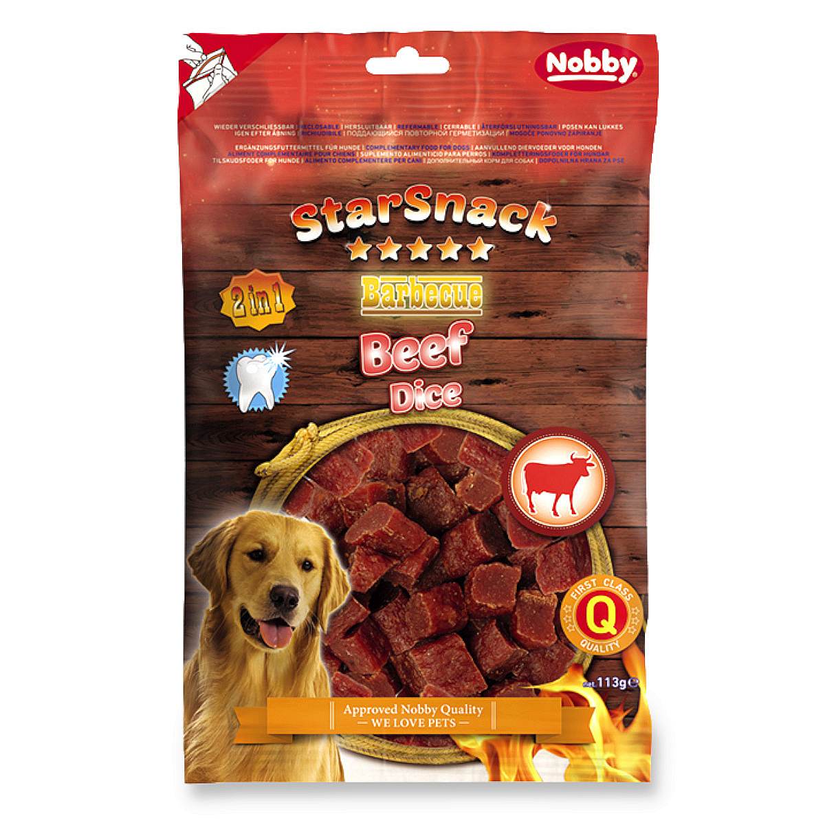 Przysmak dla psa Starsnack Beef Dice 113g Nobby - z wołowiną - Nobby zdjęcie 1