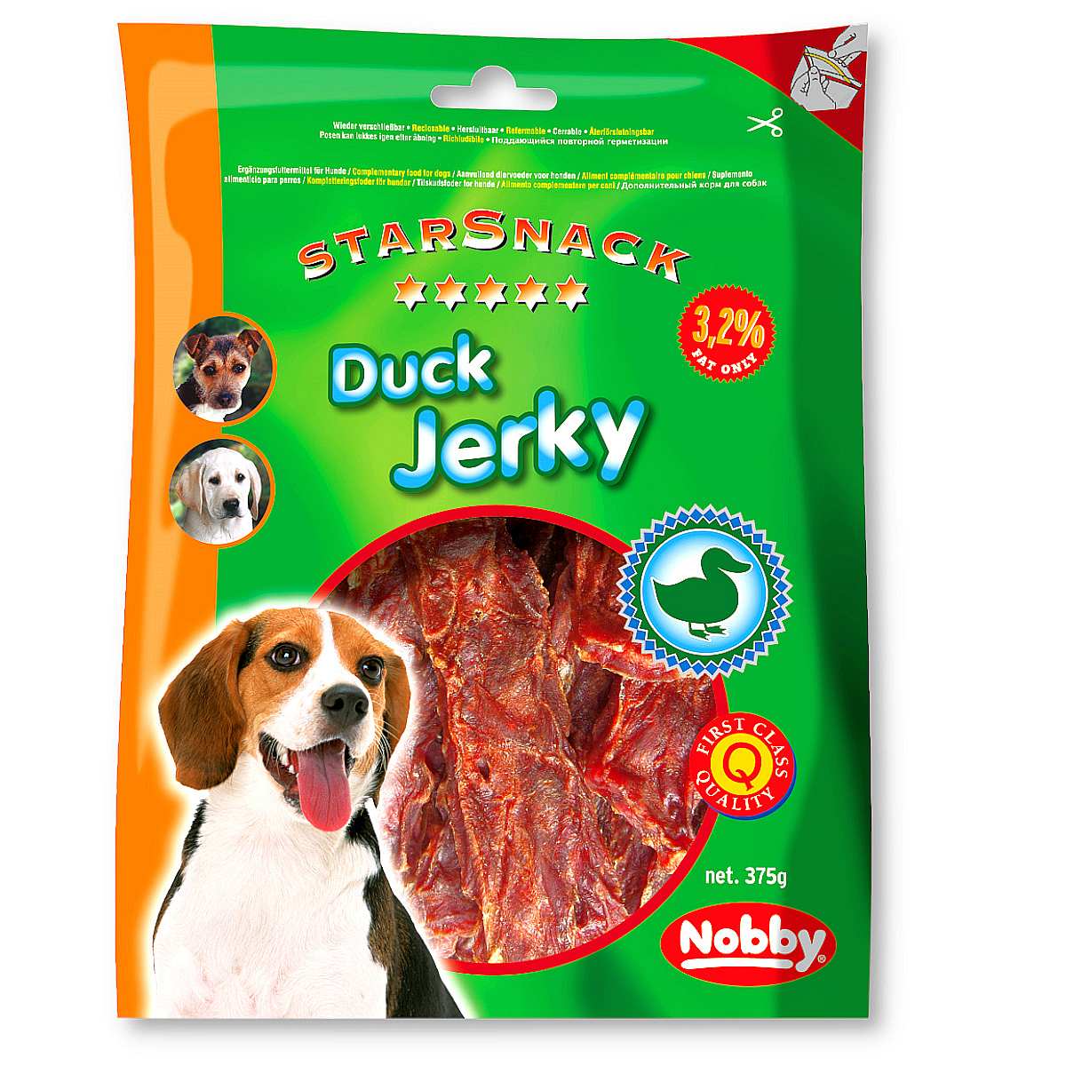 Przysmak dla psa Starsnack Duck Jerky 375g Nobby - filety z kaczki - Nobby zdjęcie 1