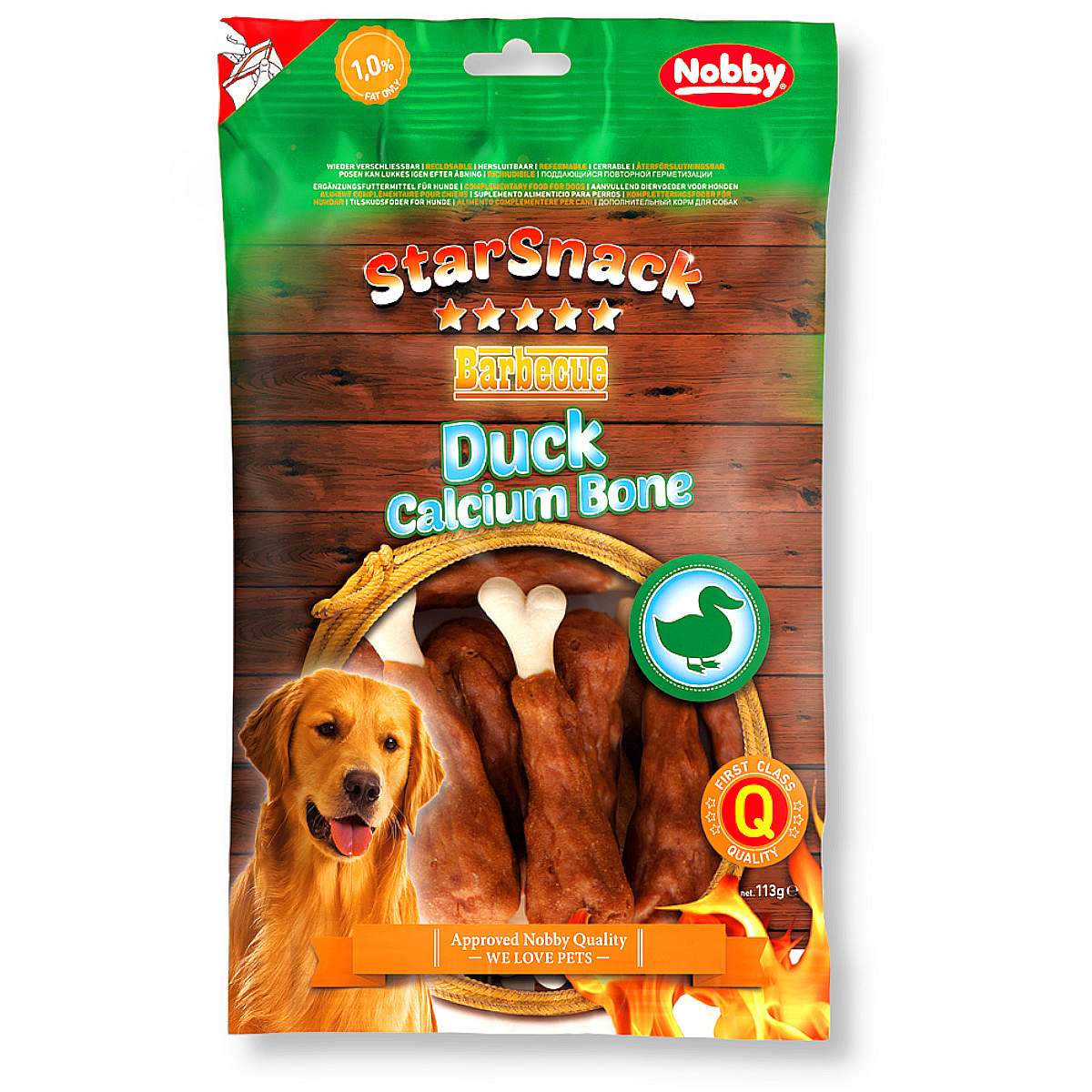 Przysmak dla psa Starsnack Duck Calcium Bone 113 g - z kaczką - Nobby zdjęcie 1