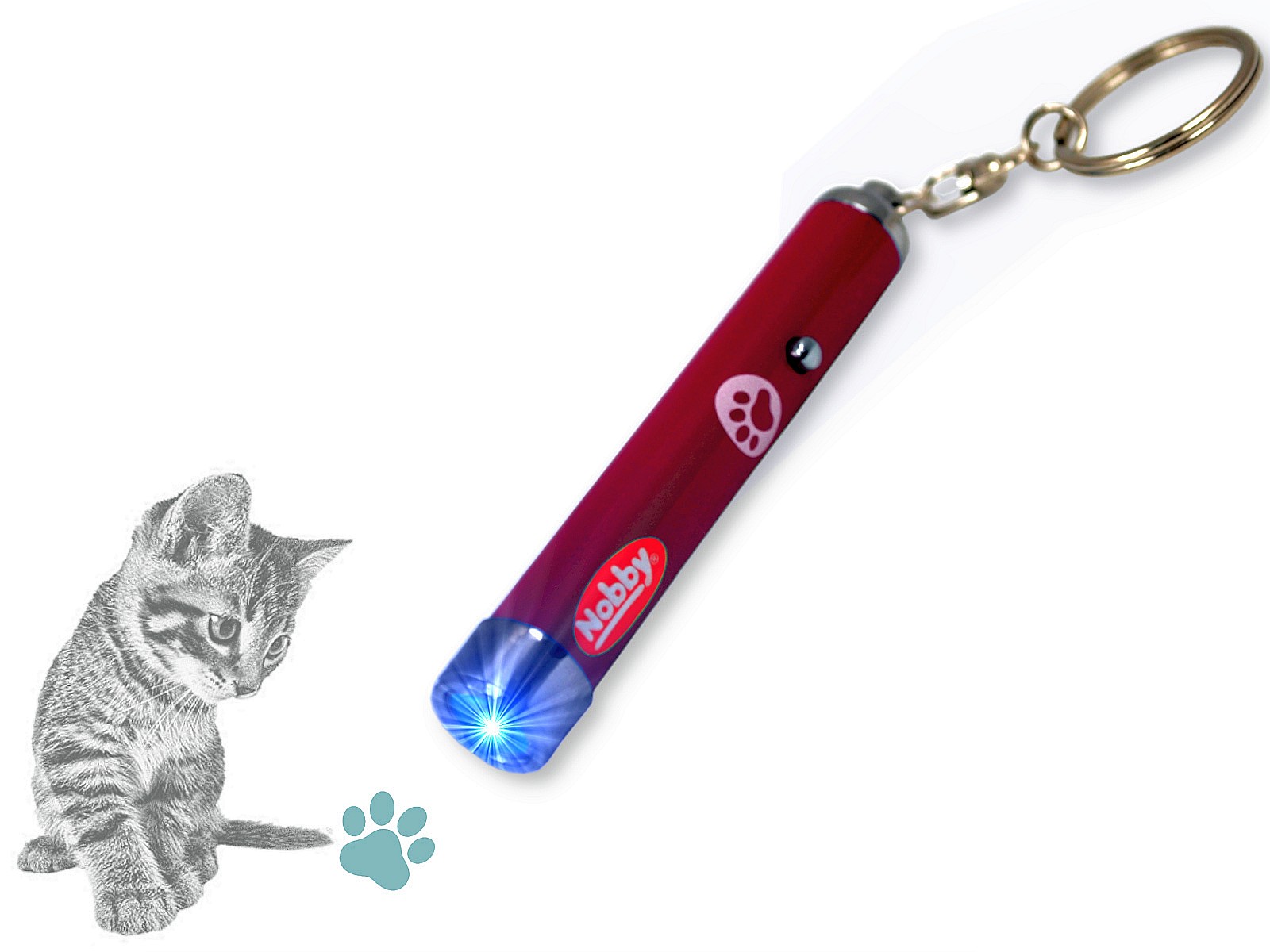 Zabawka dla kota LED Pointer „Paw“ Nobby Łapka Czerwona - Nobby zdjęcie 1